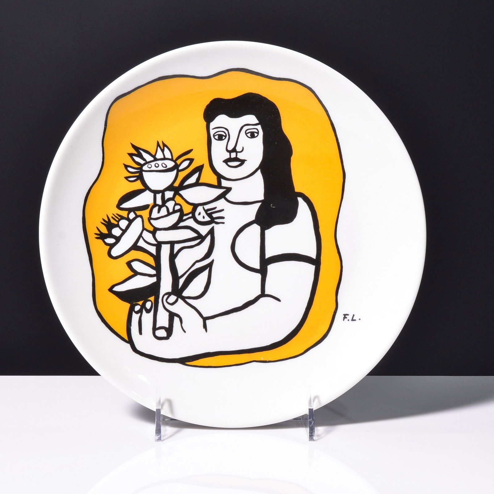 Fernand Leger (after) LA FEMME AU BOUQUET Plate (1 of 8)