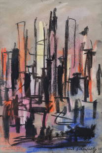 Xanti Schawinsky Pastel Drawing: Artist/Designer; Manufacturer: Alexander "Xanti" Schawinsky (Swiss, 1904-1979)Marking(s); notes: signed; 1955Materials:Â pastel on paperDimensions (H, W, D)