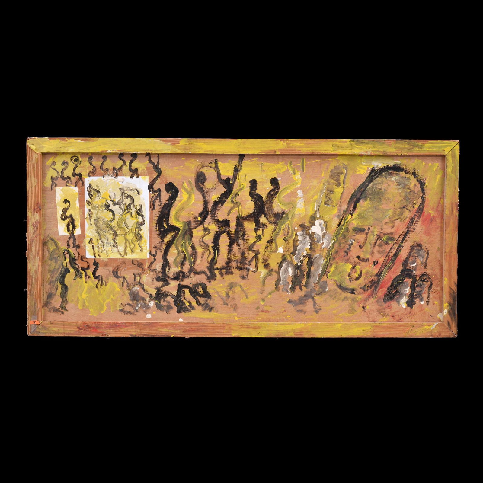 Large Purvis Young Painting, Estate of the Artist, 58"W (1 of 9)