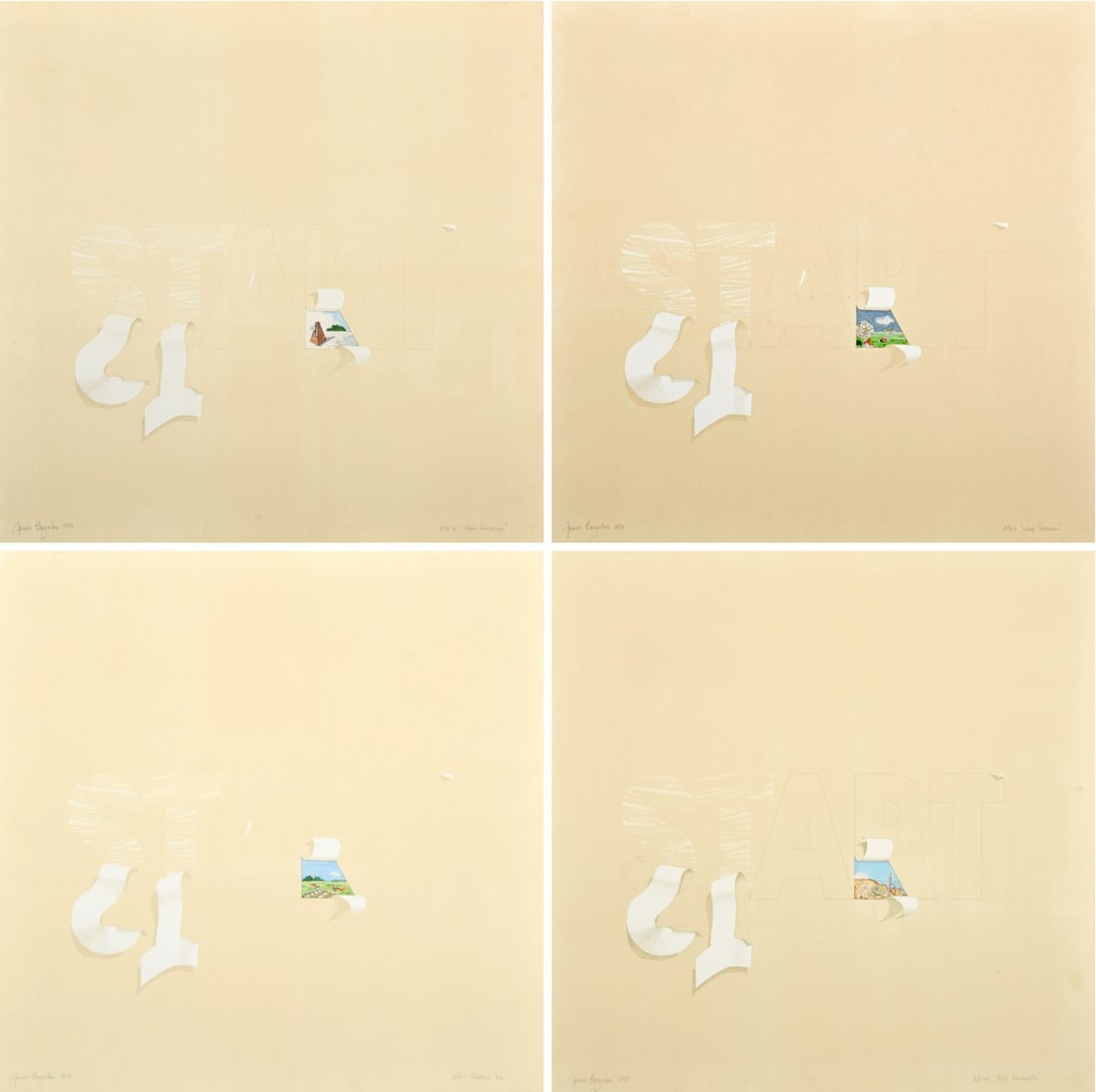 4 James (Jack) Boynton Lithographs, Signed Editions (1 of 20)