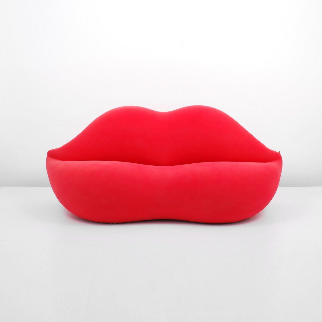 Studio 65 "Marilyn" Sofa: Designer & Manufacturer: Gufram Markings: none Country of Origin & Materials: Italy; upholstery Additional Information & Circa: Studio 65 "Marilyn" lips shaped sofa; 1967 (Key Word Search: couch, Ital
