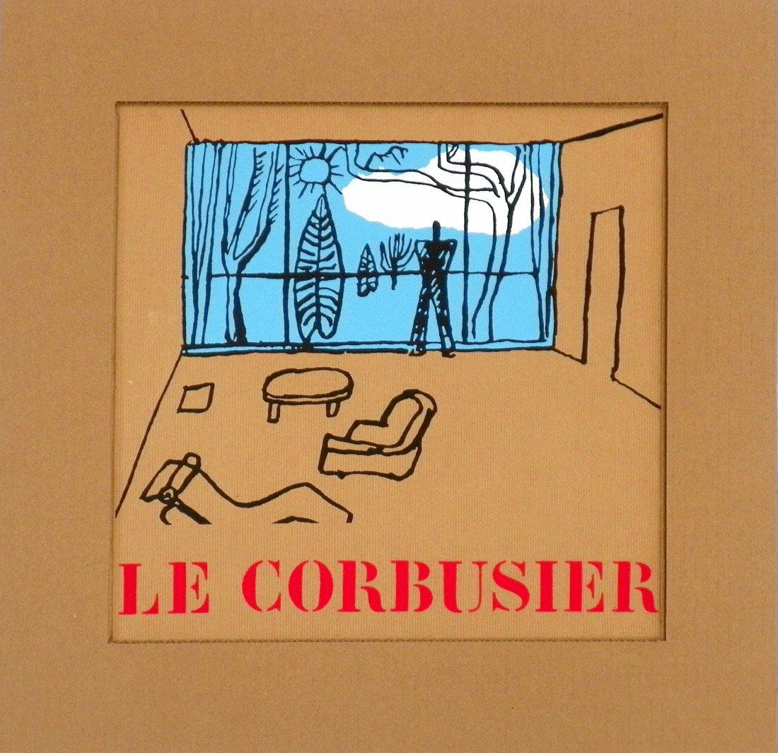 After Le Corbusier Exhibition Poster: Designer & Manufacturer: After Le Corbusier Country of Origin & Materials: poster printed on craft paper Additional Information & Circa: Exhibition poster printed on craft paper from the cover of the
