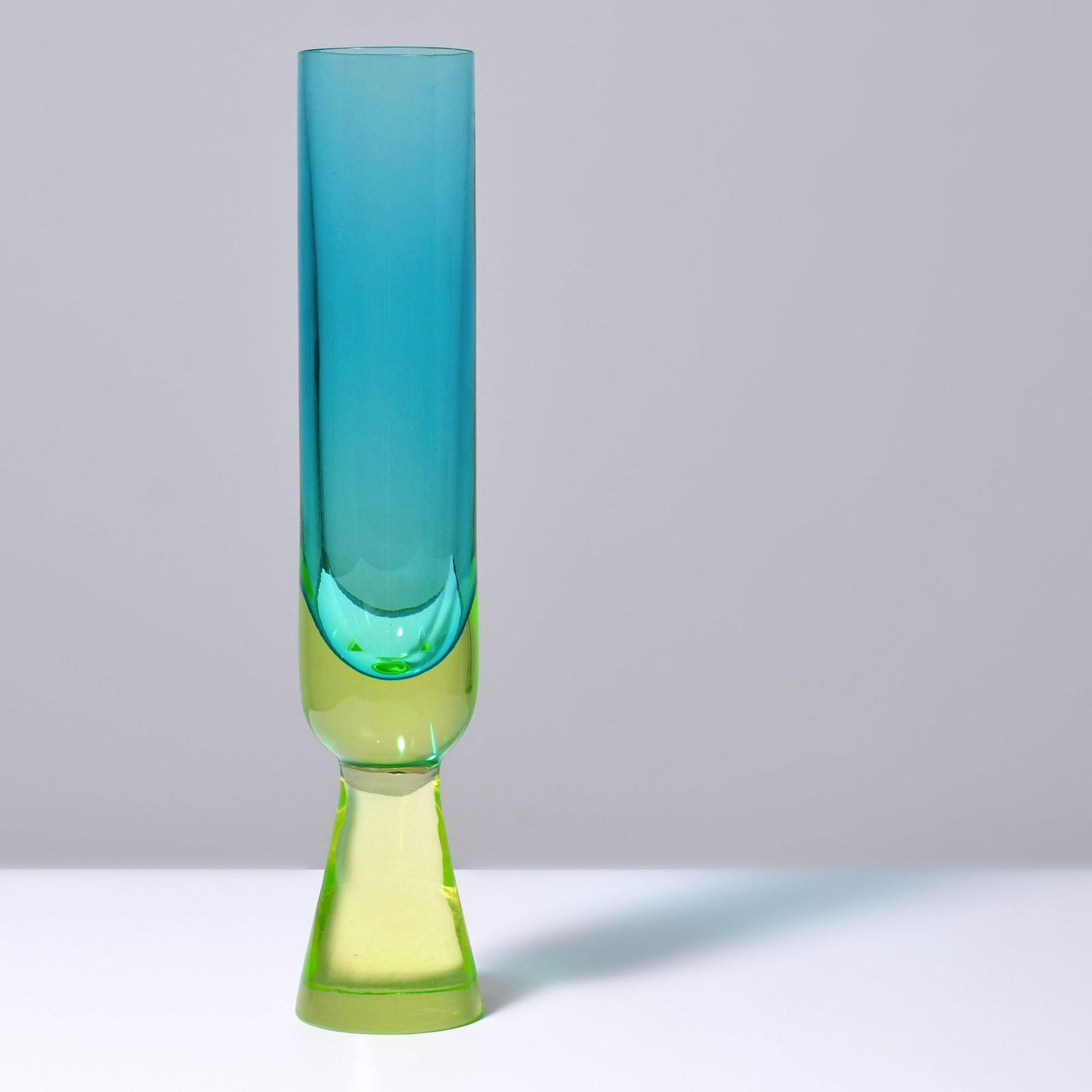 Large SOMMERSO Vase Attributed to Antonio Da Ros, 19.25"H, Murano: Artist/Designer; Manufacturer: Antonio Da Ros (Italian, 1936-2012), attributed; Cenedese (Italy), attributedMarking(s); notes: no marking(s) apparentMaterials: glass