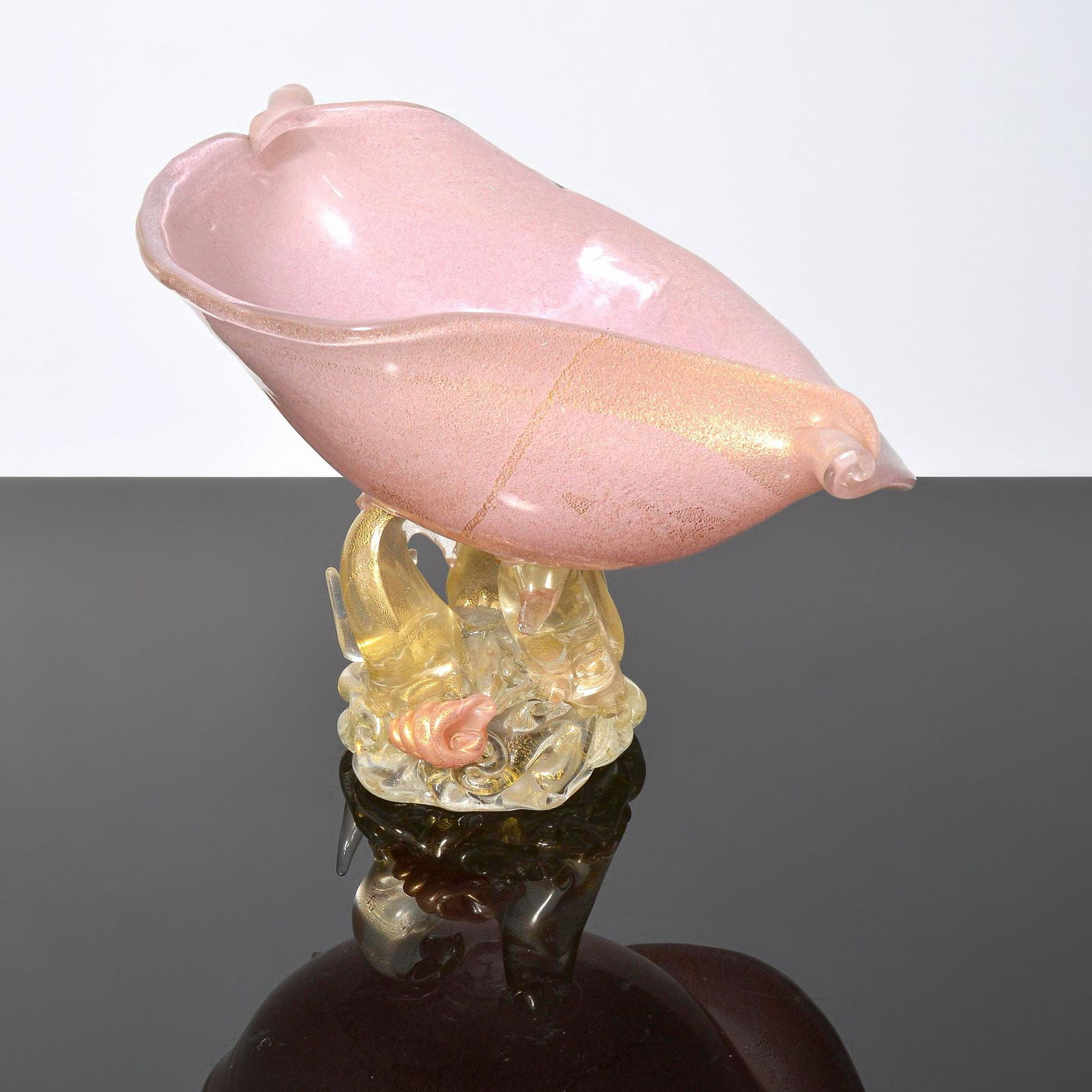 Large Ercole Barovier CONCHIGLIA Shell Compote / Vessel, Murano (1 of 17)
