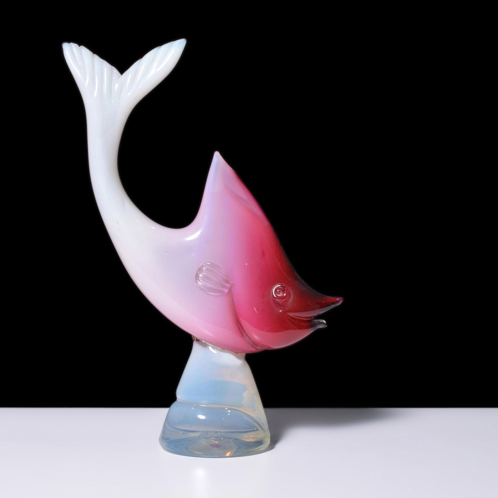 Large ALABASTRO Fish Sculpture Attributed to Archimede Seguso, 16"H, Murano (1 of 14)