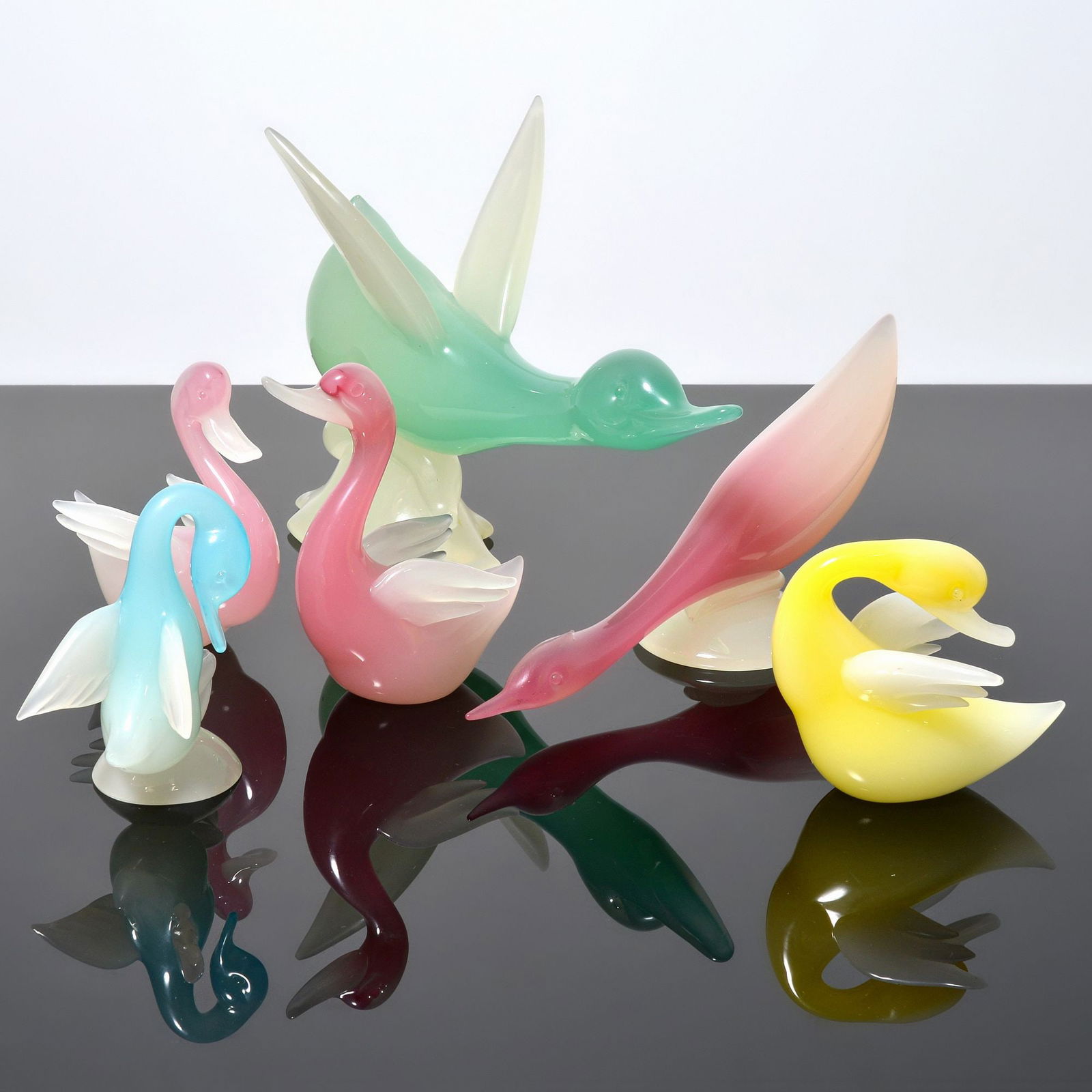 6 Archimede Seguso ALABASTRO Bird / Duck Sculptures, Murano (1 of 13)