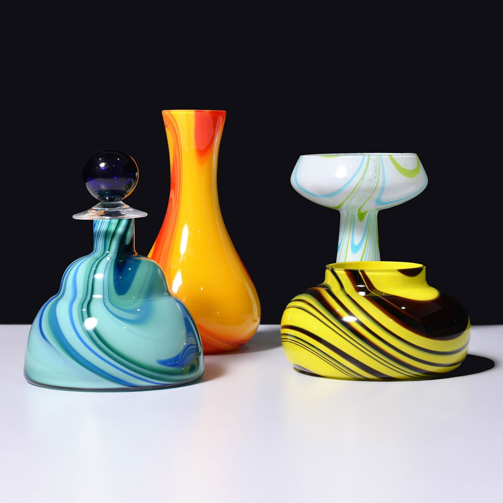 4 Carlo Moretti Vases / Vessels, Murano (1 of 14)