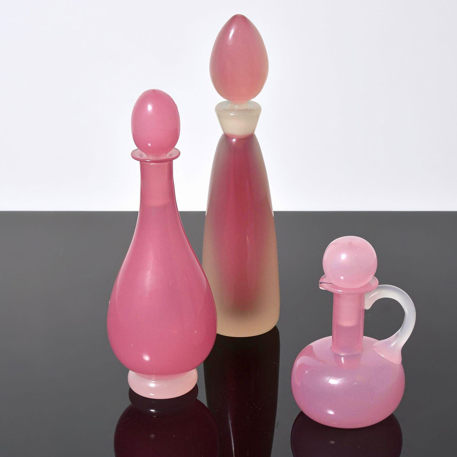 3 Archimede Seguso ALABASTRO & OPALINO Bottles / Vessels, Murano (1 of 8)
