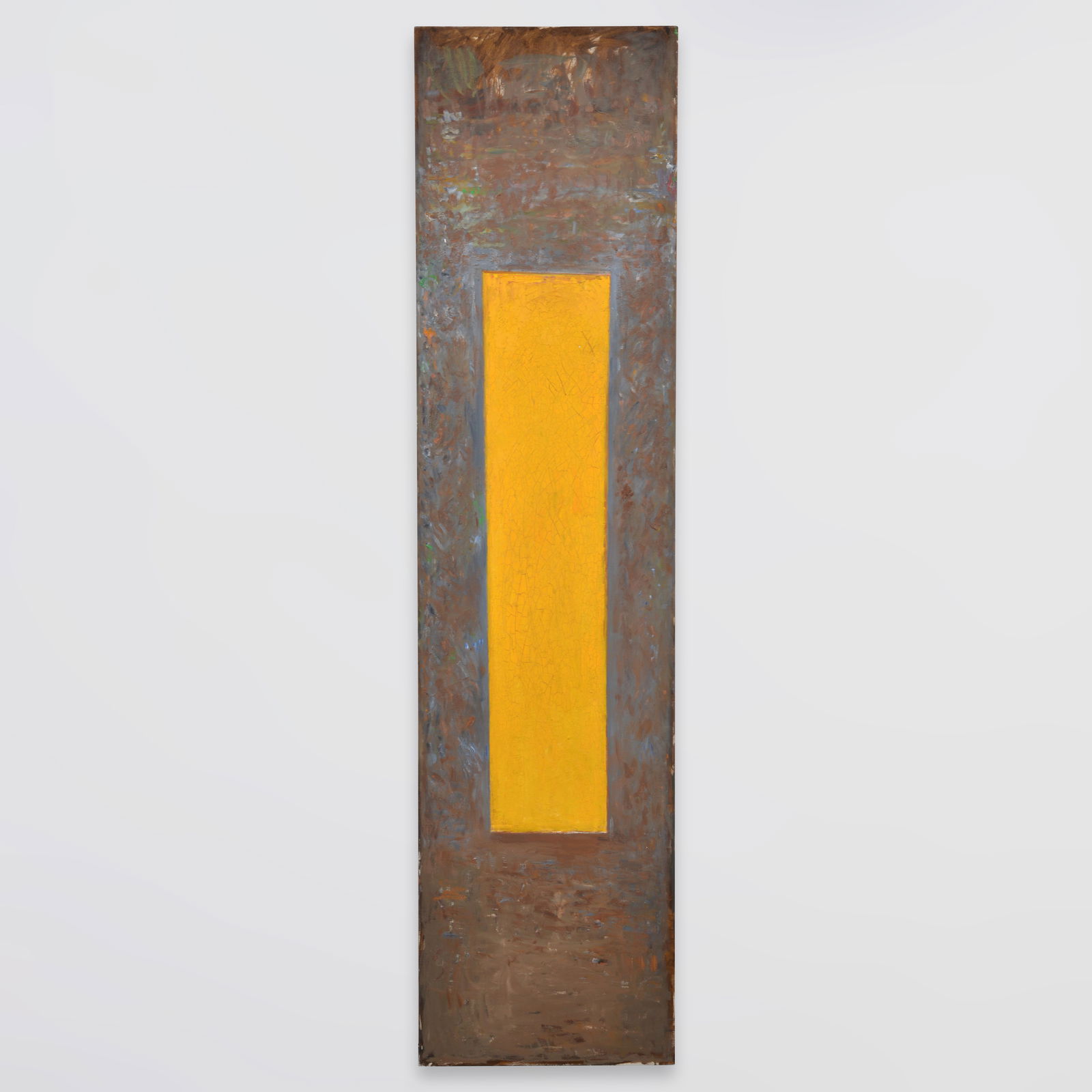 Tall Jake Berthot Abstract Painting, 96"H: Artist/Designer; Manufacturer: Jake Berthot (American, 1939-2014)Marking(s); notes: signed, marking(s); 1978Materials: oil on canvasDimensions (H, W, D):