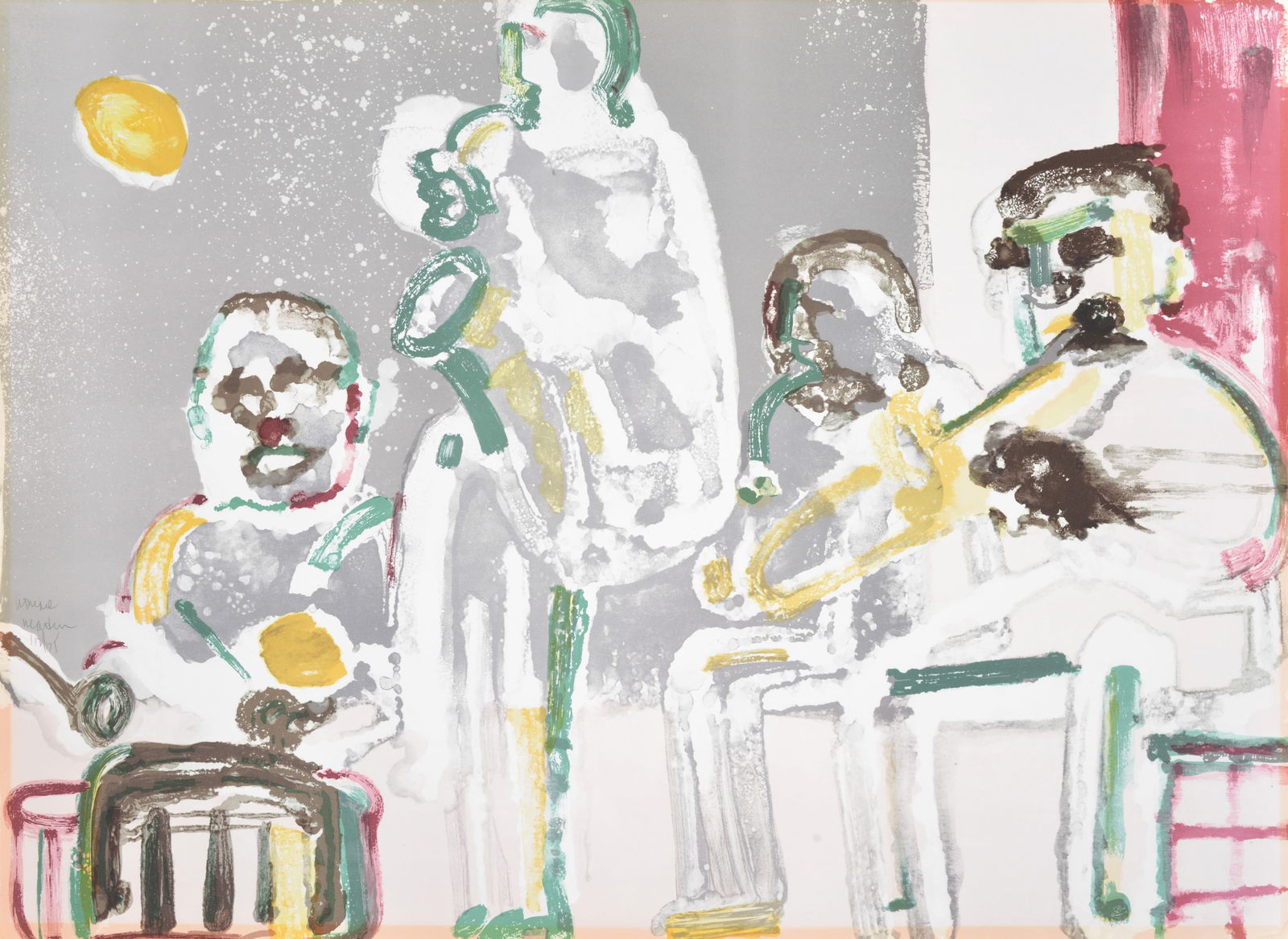 Romare Bearden TENOR SERMON Lithograph (1 of 4)