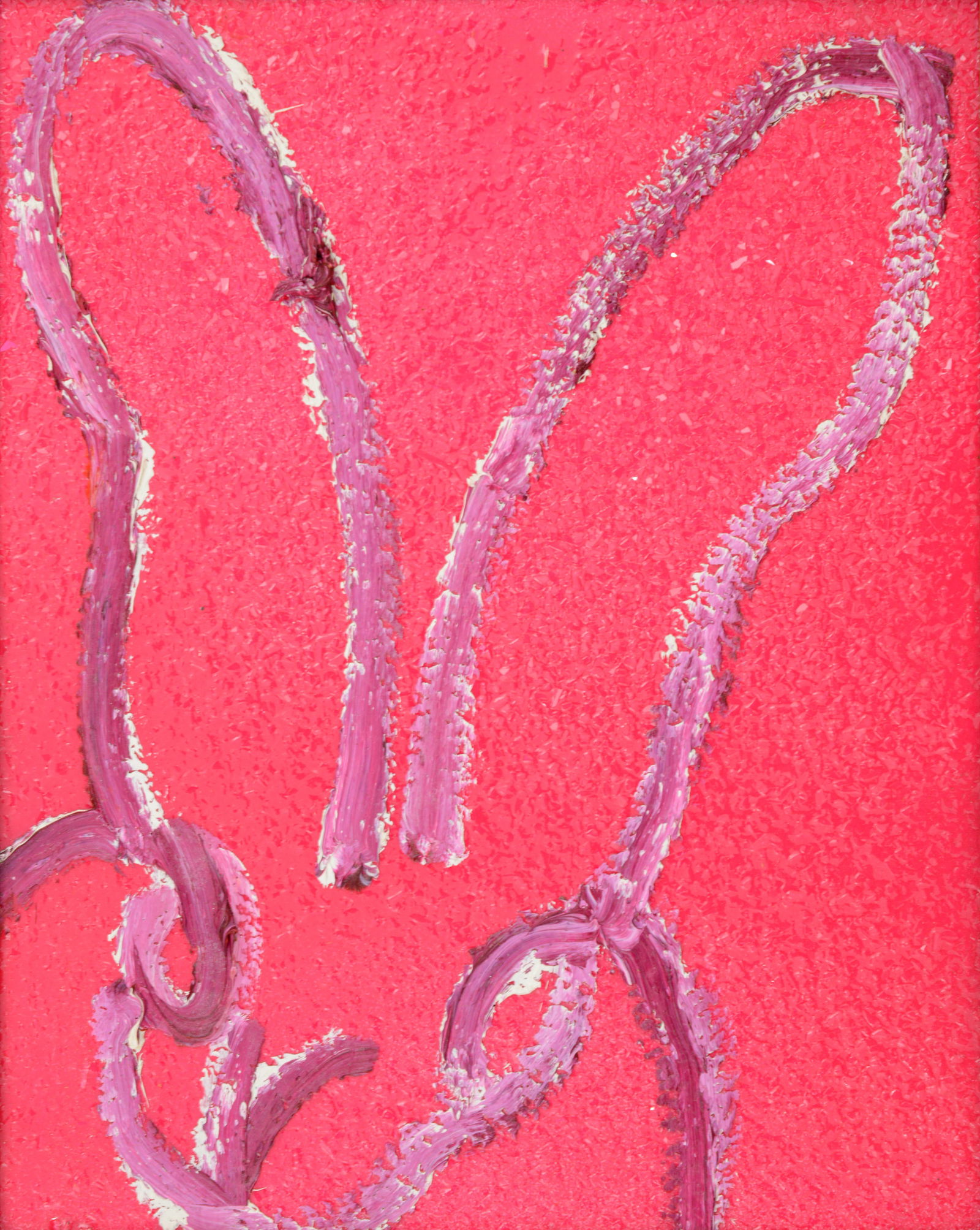 Hunt Slonem Bunny Painting, Hot Pink Diamond Dust (1 of 6)