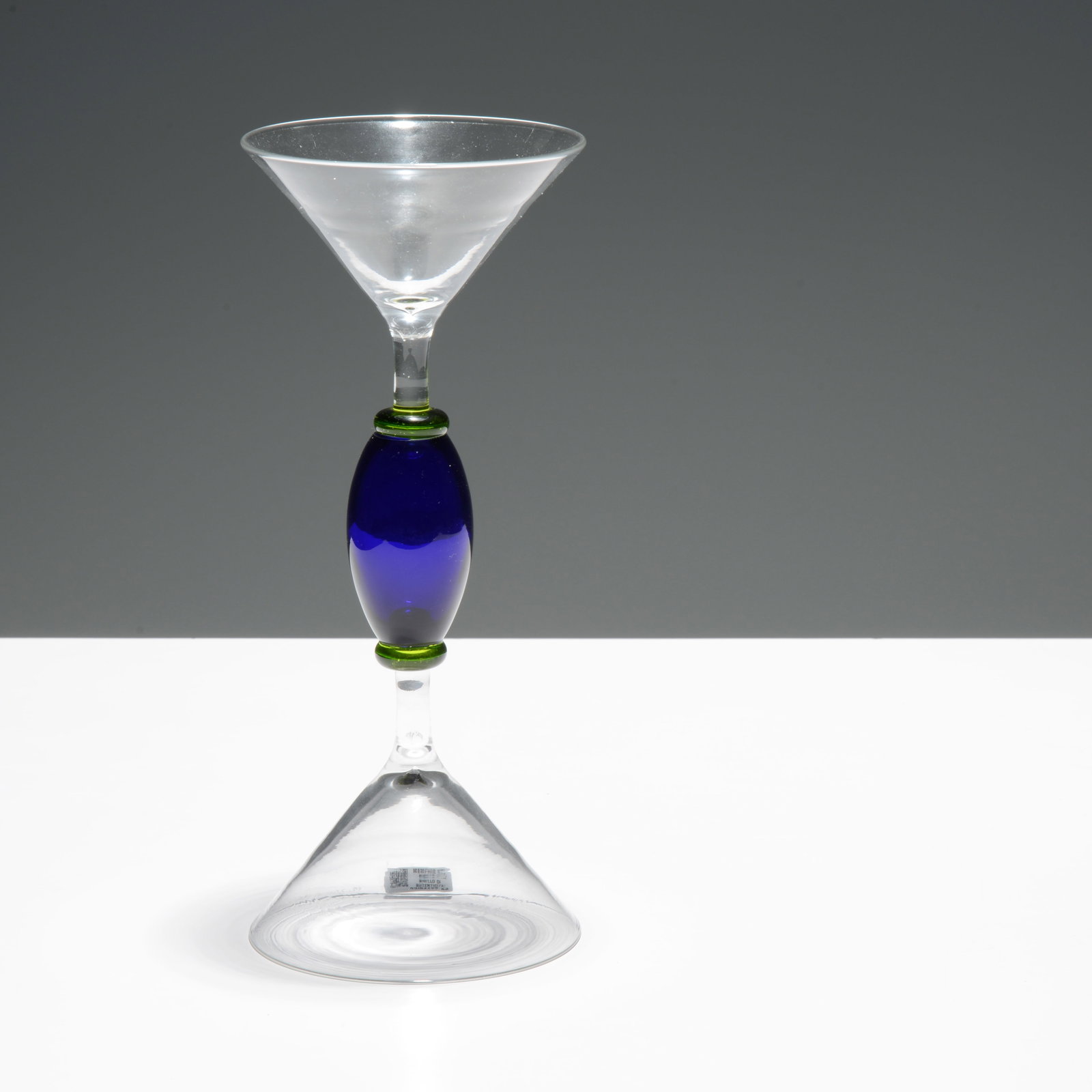 Marco Zanini ARTURO Memphis Glass Vase: Artist/Designer; Manufacturer: Marco Zanini (Italian, b. 1954); Memphis Milano (Italy)Marking(s); notes: Memphis label, marking(s)Materials: glassDimension