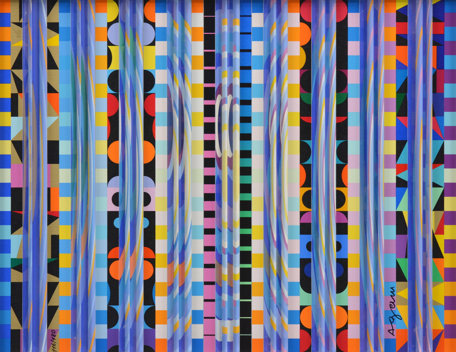 Yaacov Agam MOON-NOON (GOLD) Polymorph (1 of 11)