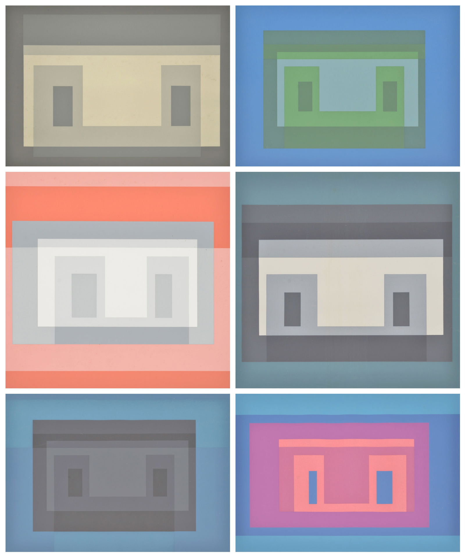 6 Joseph Albers TEN VARIANTS Screenprints (1 of 20)