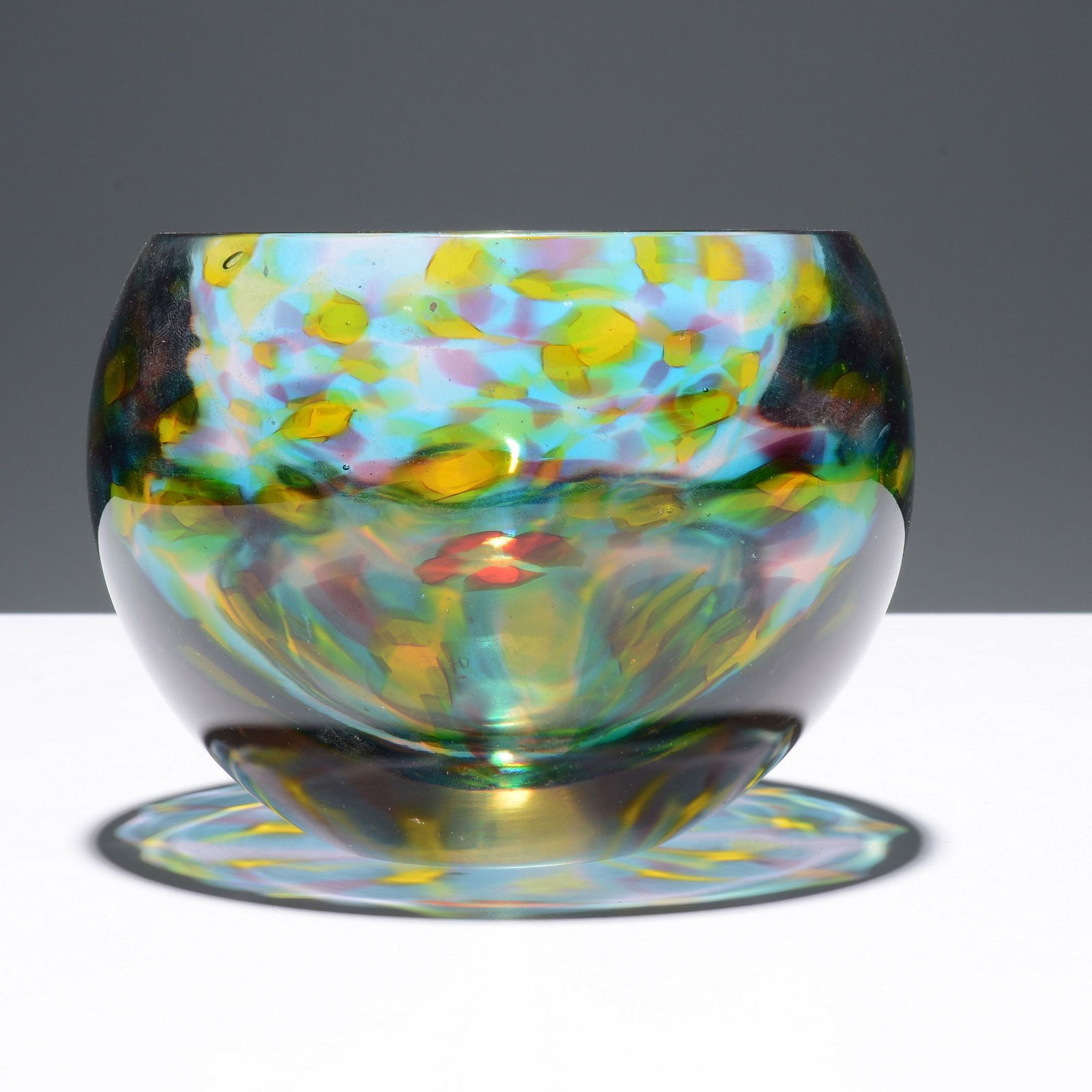 Antonio Da Ros a MURRINE Bowl, Murano: Artist/Designer; Manufacturer: Antonio Da Ros (Italian, 1936-2012); Cenedese (Italy)Marking(s); notes: no marking(s) apparentMaterials: glassDimension