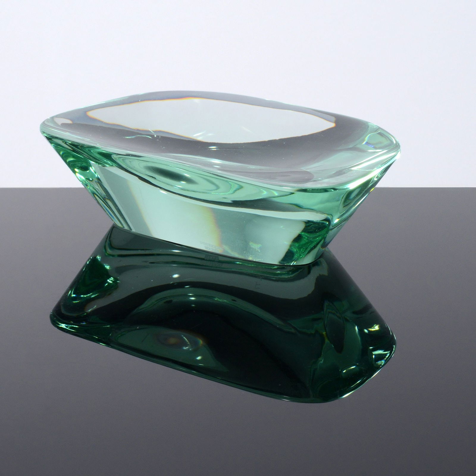 Pietro Chiesa Bowl / Dish, Fontana Arte: Artist/Designer; Manufacturer: Pietro Chiesa (Italian, 1892-1948), executed by Erwin Walter Burger (German, 1909-1982); Fontana Arte (Italy)Marking(s); notes: acid stamp, marking(s)Ma