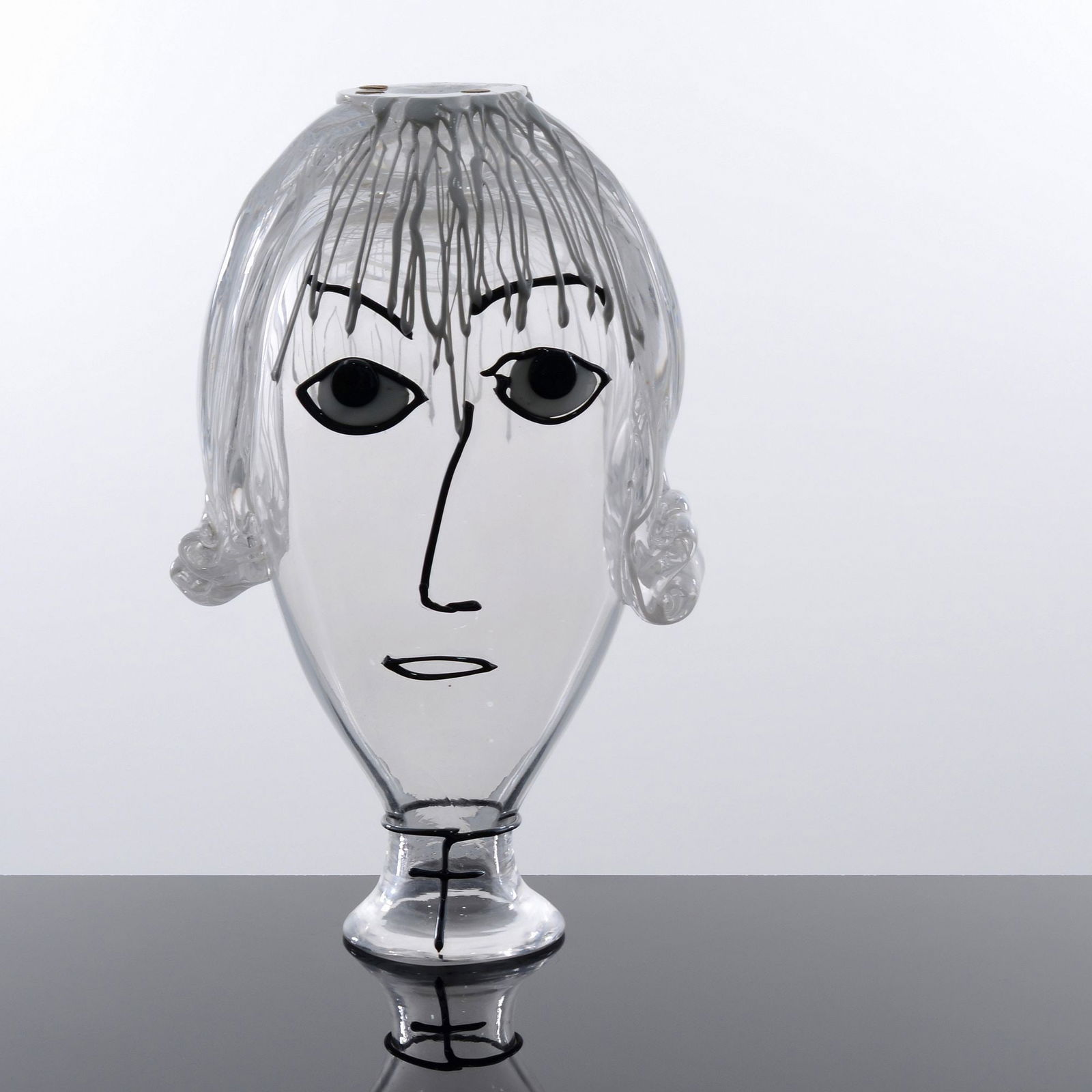 Large Fulvio Bianconi Face Vase / Sculpture, 16.75"H, Murano (1 of 12)