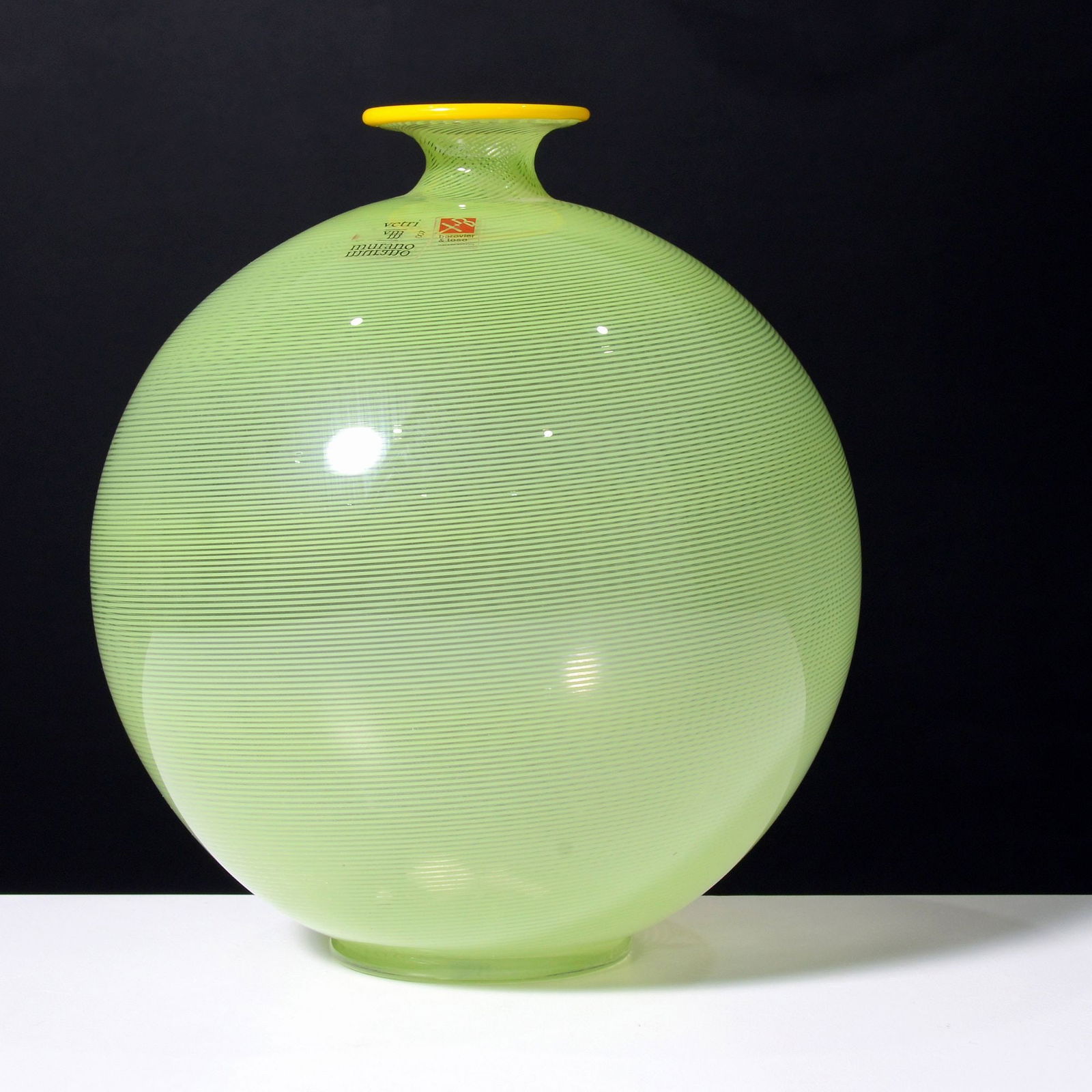 Barovier & Toso LATTICINO Vase, Murano (1 of 7)