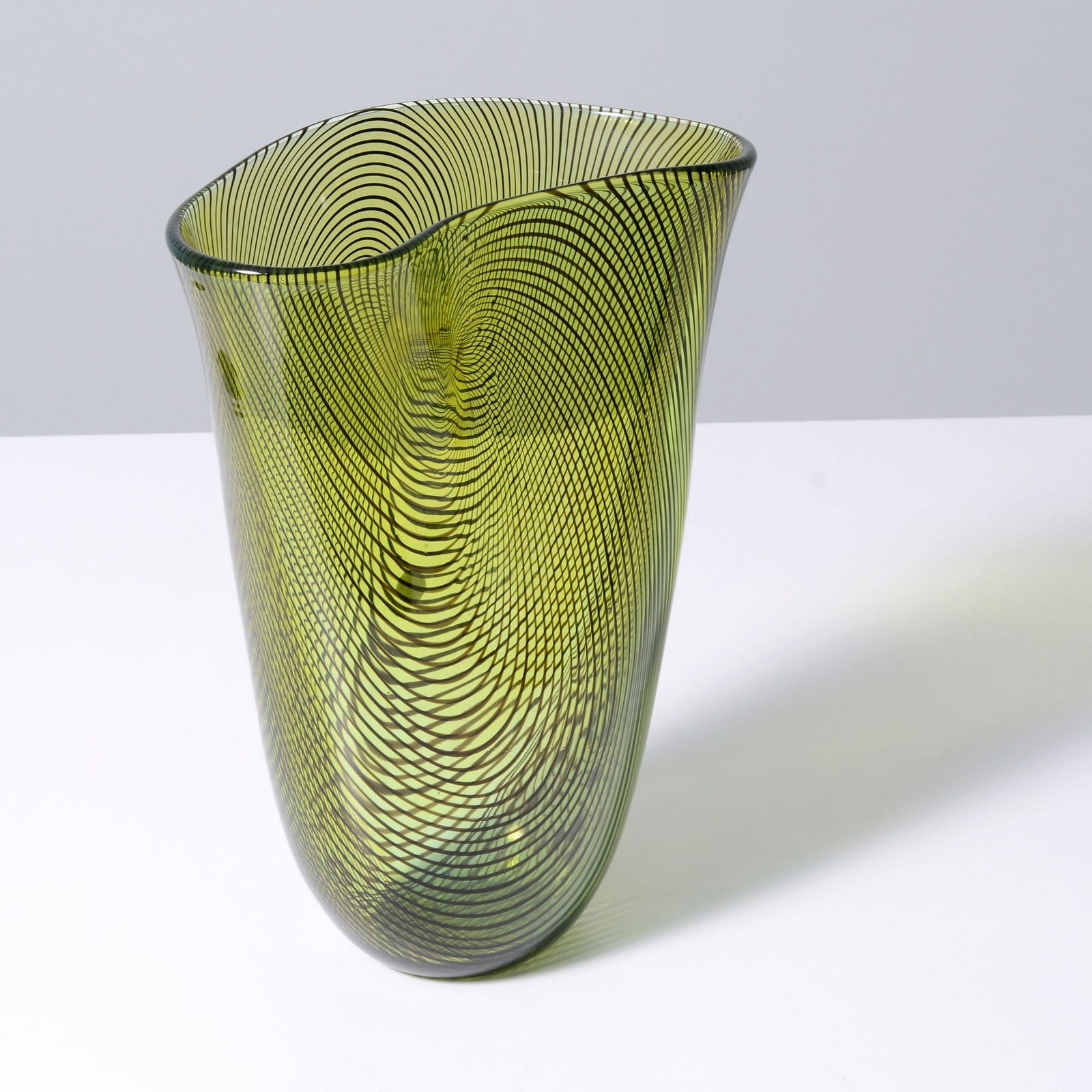 Giampaolo Seguso BELLE EPOQUE Vase, 12.75"H, Murano: Artist/Designer; Manufacturer: Giampaolo Seguso (Italian, b. 1942); Seguso Viro (Italy)Marking(s); notes: signed; 1996, ed. 40/99Materials: glassDimensions (H,