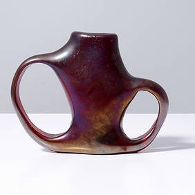 Giorgio Ferro ANSE VOLANTE Vase, Murano (1 of 6)