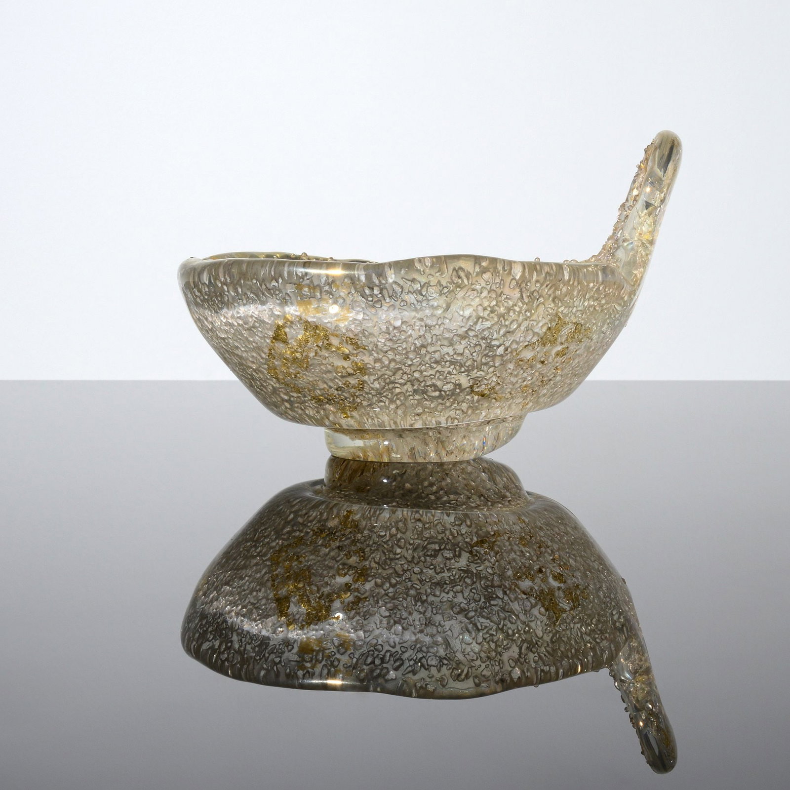 Ercole Barovier RUGIADOSO Bowl / Vessel, Murano: Artist/Designer; Manufacturer: Ercole Barovier (Italian, 1889-1974); Barovier & Toso (Italy) Marking(s); notes: signed; 1960 Materials: glass Dimensi