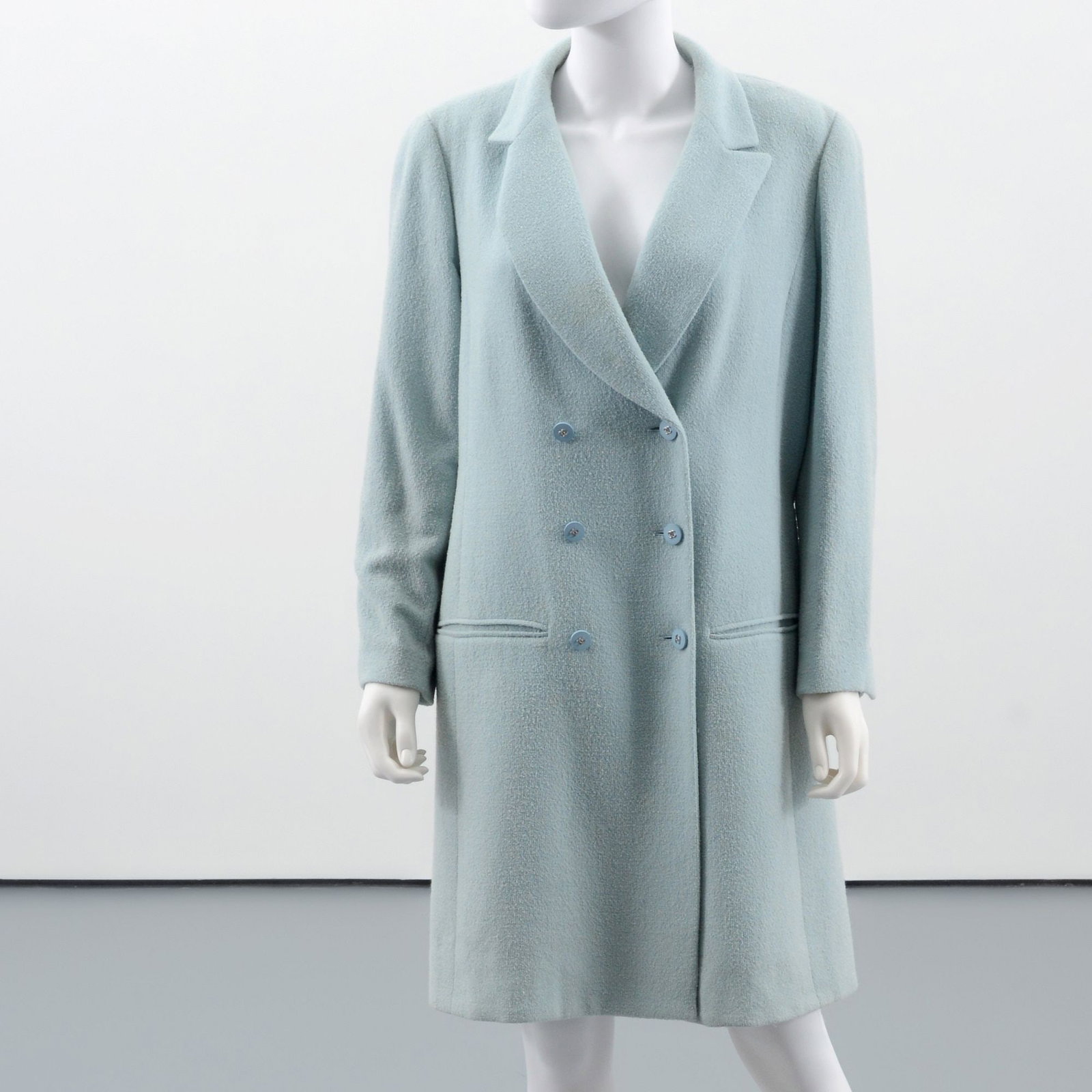 Chanel Boutique Seafoam Green Coat (1 of 17)