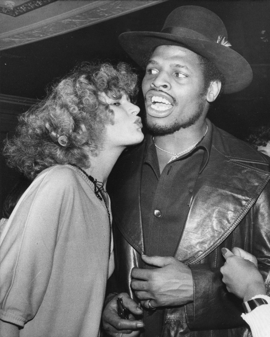 Spinks, Gold, Norton, Studio 54 Photos: Additional Information & Circa: Photo 1,2,3: World heavyweight boxing champion Leon Spinks dancing with Mina Sappinen at Studio 54, 1978 (AP). Photo 4: Leon Spinks with Lisa Gold at Studio 54, 1978 (A
