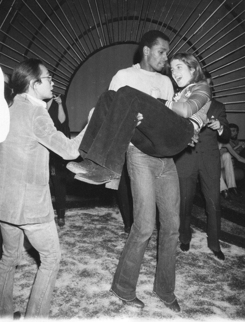 Kennedy, Wood, St. Jacques, Studio 54 Photos: Additional Information & Circa: Photo 1, 2: Caroline Kennedy, Willie Woo and Sterling St. Jacques dancing at Studio 54, 1977 (AP). Relevant newspaper clippings. Provenance: Estate of Steve Rubell Dime