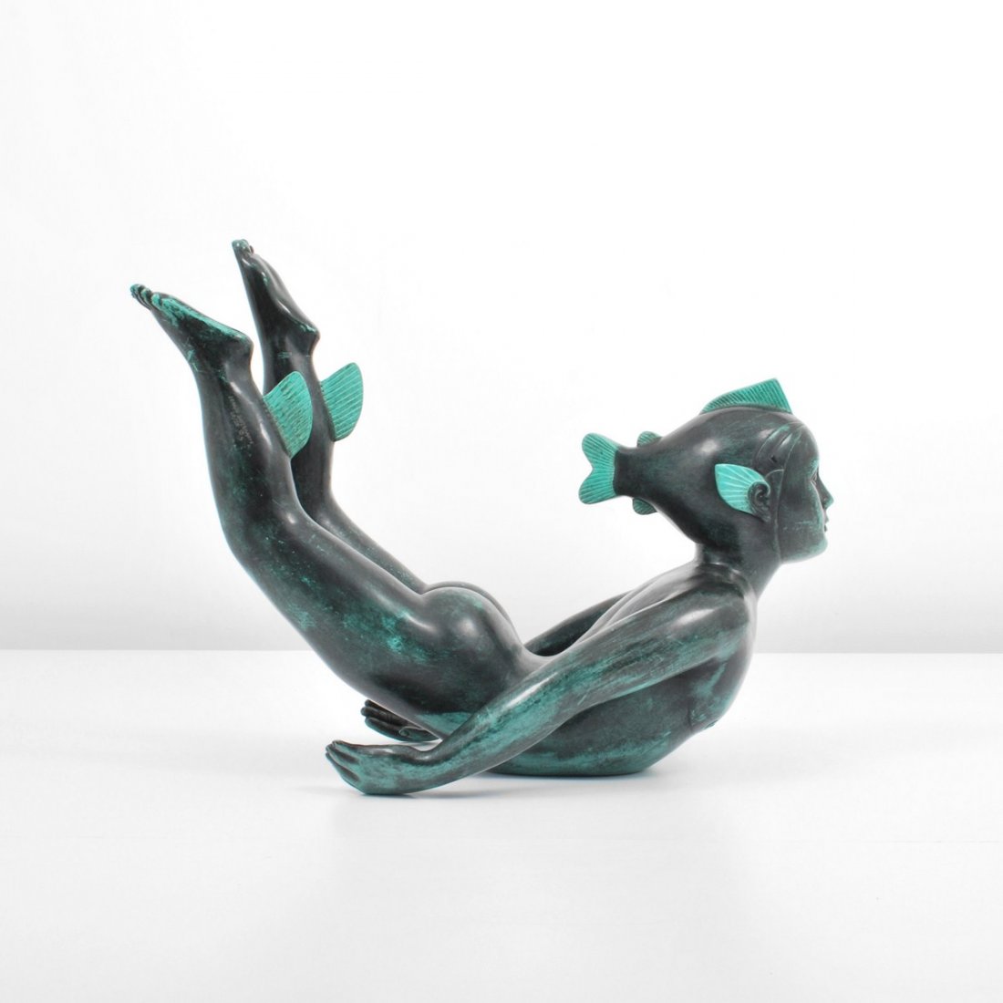 Large Sergio Bustamante Bronze Sculpture: Designer & Manufacturer: Sergio Bustamante Markings: signed; e. 20/50 Country of Origin & Materials: Mexico; bronze Additional Information & Circa: Large figurative bronze sculpture by Sergio Bustaman