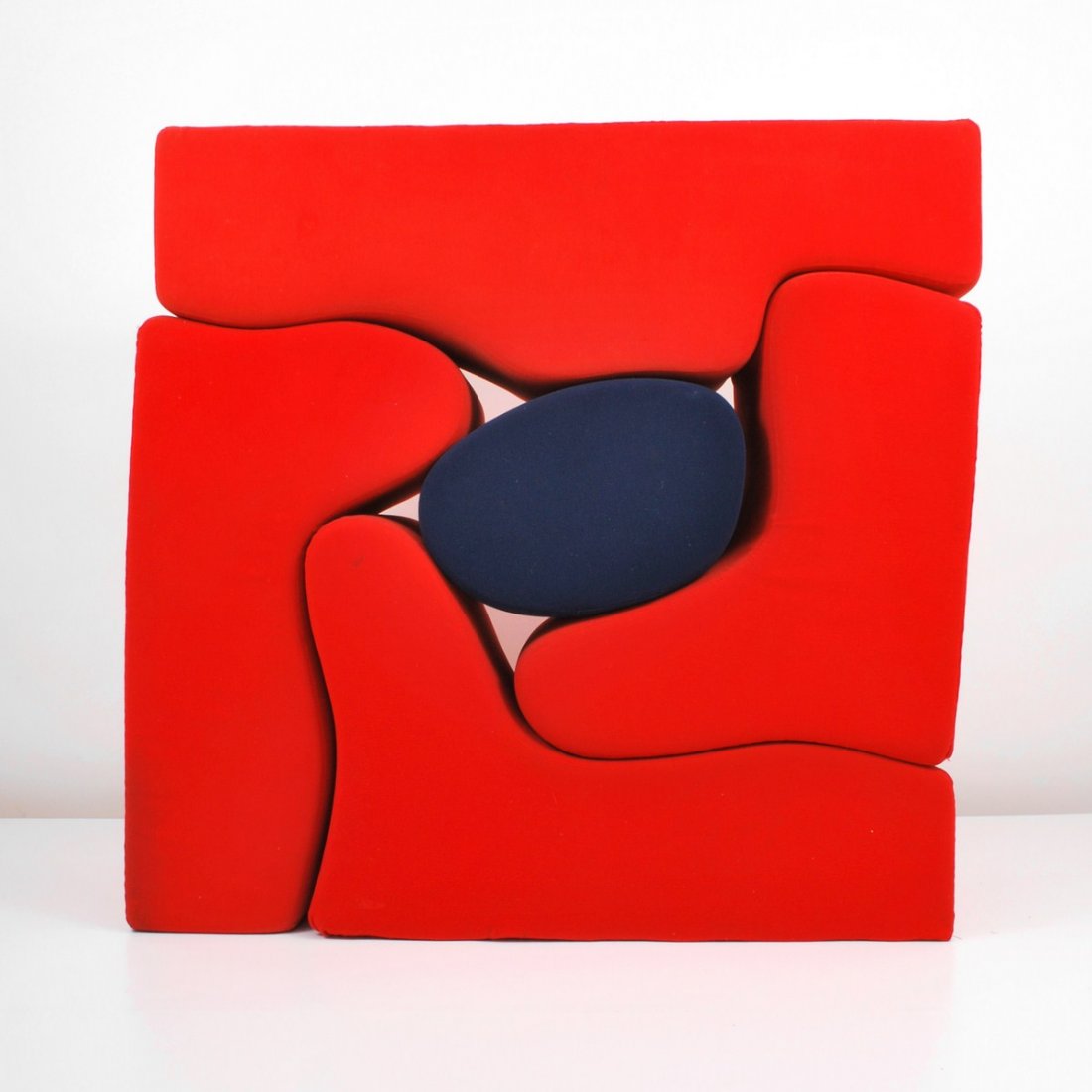 Roberto Sebastian Matta "Malitte" Seating System: Designer & Manufacturer: Roberto Sebastian Matta; Gavina for Knoll Int. Markings: none Country of Origin & Materials: Chile/Italy; fabric, polyurethane foam Additional Information & Circa: "Malitte" s