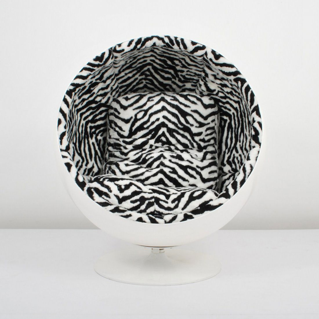 Eero Aarnio "Ball" Chair: Designer & Manufacturer: Eero Aarnio; Adelta Markings: marked Country of Origin & Materials: Finland; plastic, upholstery Additional Information & Circa: "Ball" chair by Eero Aarnio; 20th Century (Key