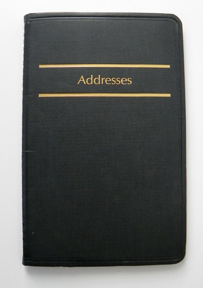 Steve Rubell's Address Book: Additional Information & Circa: Steve Rubell's address book. Provenance: Estate of Steve Rubell Dimensions: 8.5"h, 5.5"w