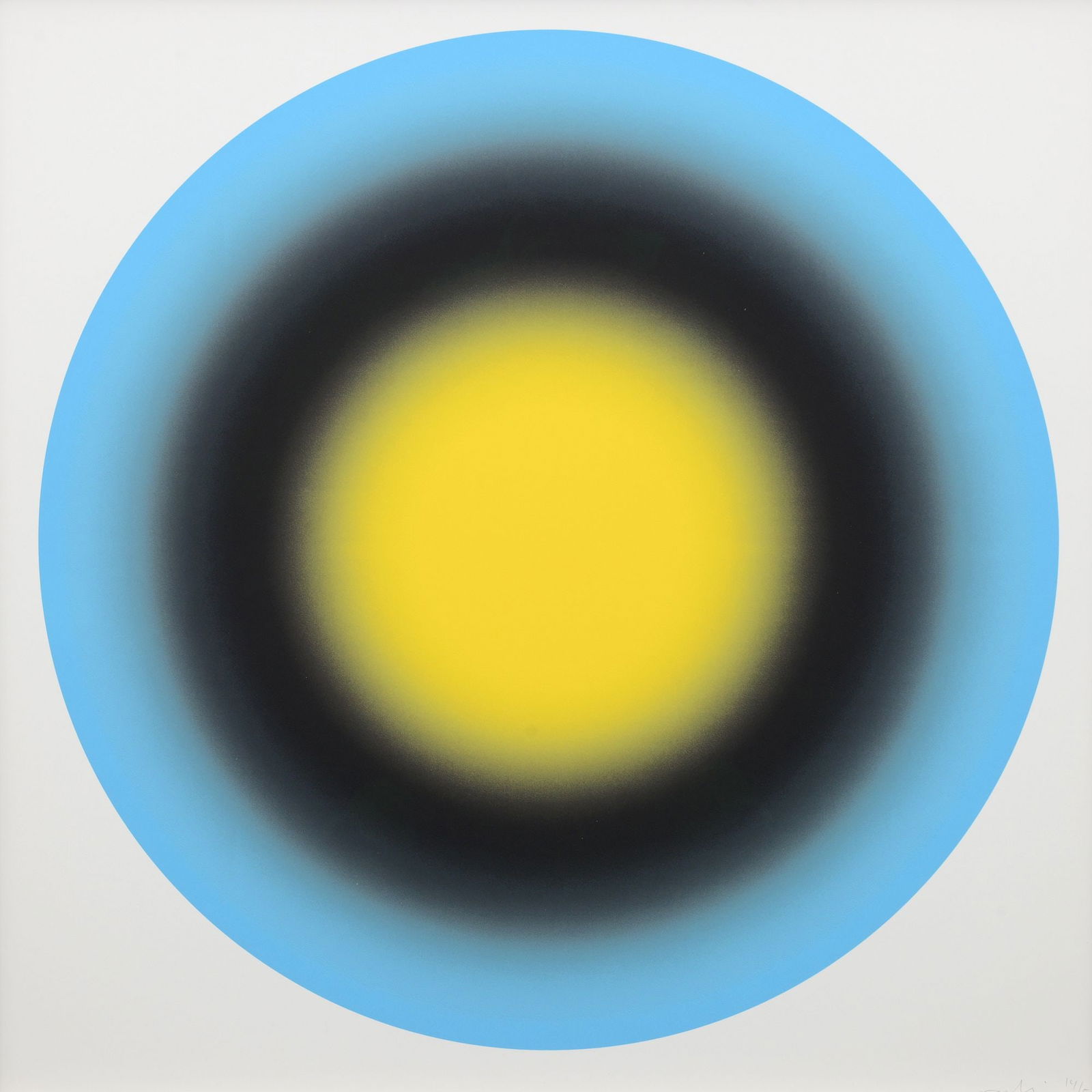 Ugo Rondinone SMALL SUN 1 Screenprint: Artist/Designer; Manufacturer: Ugo Rondinone (Swiss, b. 1964)Marking(s); notes: signed; ed. 14/50; 2019Materials: screenprint on Rising 4-ply Museum Board
