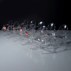 Phillippe Starck LOUIS GHOST Chairs, Set of 10