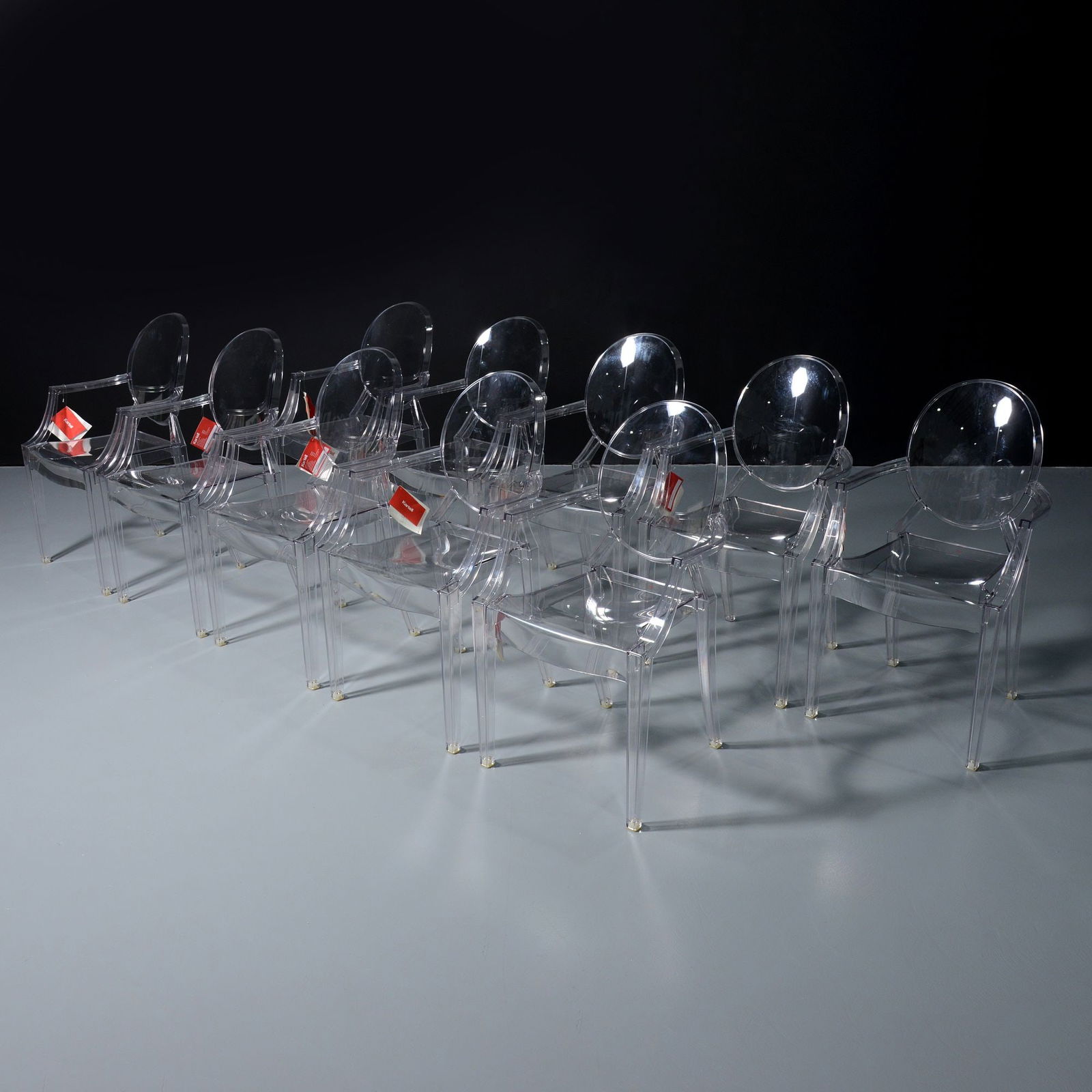 Phillippe Starck LOUIS GHOST Chairs, Set of 10 (1 of 12)