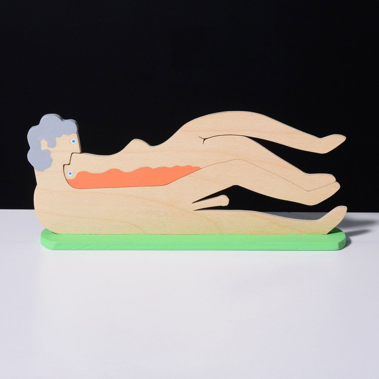 William Accorsi Erotic Puzzle Sculpture: Artist/Designer; Manufacturer: William Accorsi (American, b. 1931) Marking(s); notes: signed D. Vinci; 2010 Materials: painted wood Dimensions (H, W, D): 3.5&q