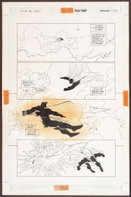 Frank Miller & Klaus Jansen Drawing for "Batman: The Dark Knight #3" Comic