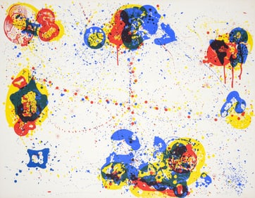 Sam Francis WEB Screenprint, 42"H