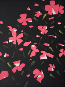 Alex Katz WHITE IMPATIENS Screenprint, 70"H
