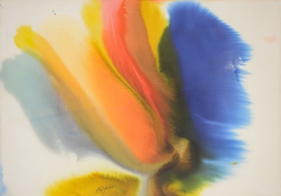 Paul Jenkins Watercolor Painting