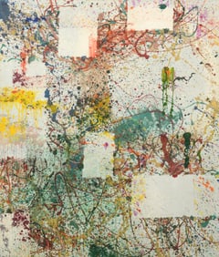 Taro Yamamoto Abstract Sand Painting, 68"H