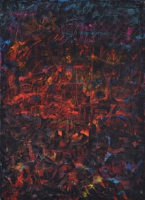 Stanley Landsman Abstract Painting, 42"H