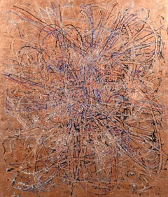 Garth Weiser Abstract Painting, 82"H