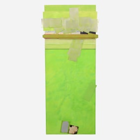 Preston Trombly Painting / Collage, 72"H