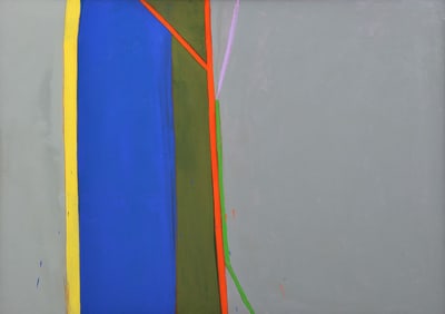 Large Robert Kiley Abstract Painting, 78"W