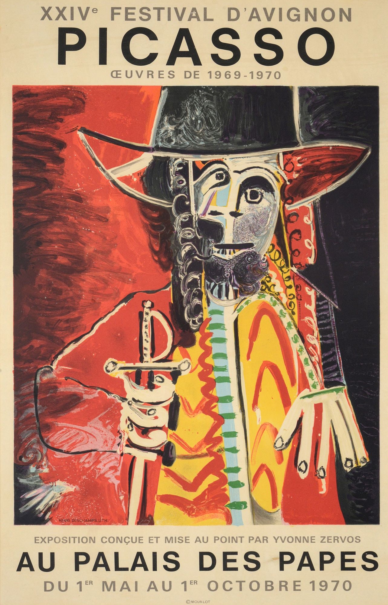 Pablo Picasso (After) FESTIVAL D'AVIGNON Exhibition Poster: Artist/Designer; Manufacturer: Pablo Picasso (Spanish, 1881-1973), after Marking(s); notes: printed marking(s); 1970 Materials: lithographic poster Dimensions (H, W, D)