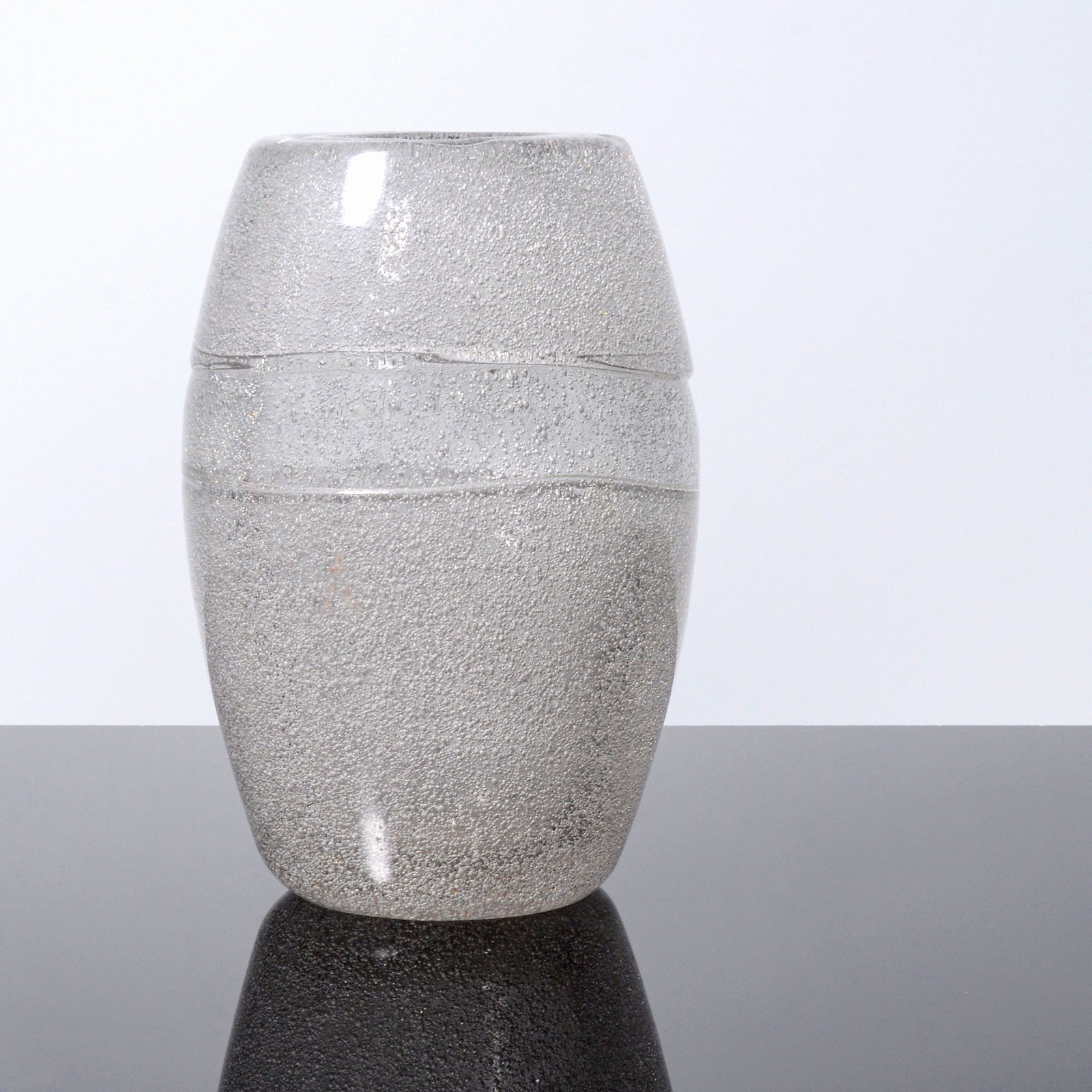 Henri Navarre Vase: Artist/Designer; Manufacturer: Henri Navarre (French, 1898-1983) Marking(s); notes: signed, marking(s) Materials: glass Dimensions (H, W, D): 9&