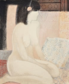 Virgilio Trompiz Painting, Female Nude