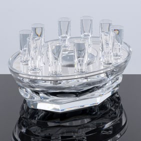 Thomas Bastide for Baccarat HARCOURT ABYSSE Caviar Bowl & Vodka Set