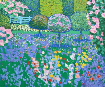 Walter Ropele Landscape Painting, 47"W